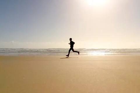 Male jogging exercise Stock Photos