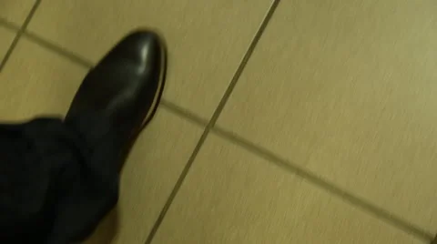 Male legs going forward view from above Stock Footage 41720106