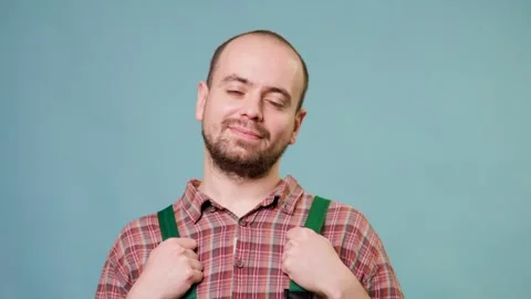 Male looking at camera workman's emotional expression is impossible to miss as Stock Footage 304809426