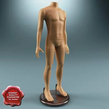 Male Mannequin V5 3D Model