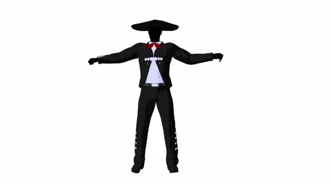 Male Mariachi Stock Footage 5185963
