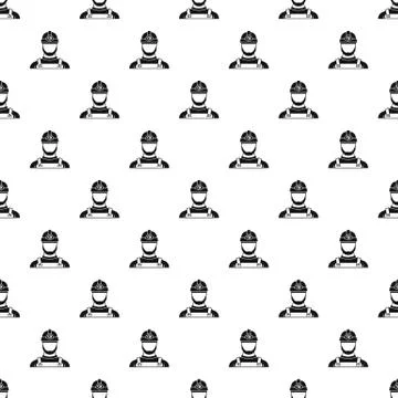 Male miner pattern Stock Illustration
