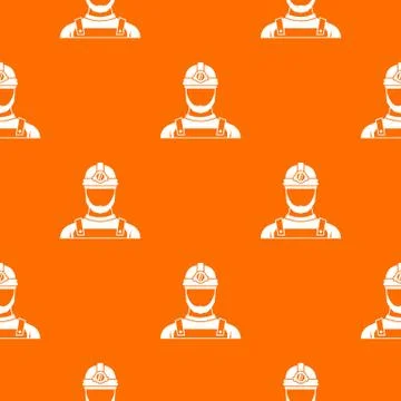 Male miner pattern seamless Illustrazione stock