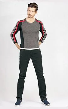 Male model posing in style Stock Photos