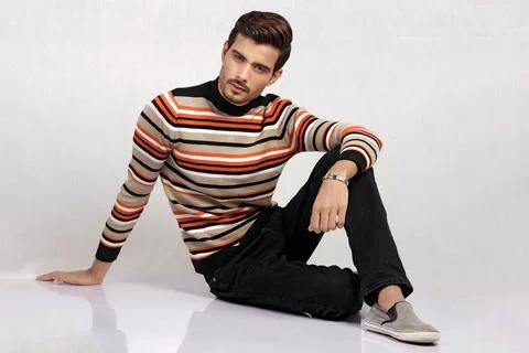 Male model posing in style Stock Photos