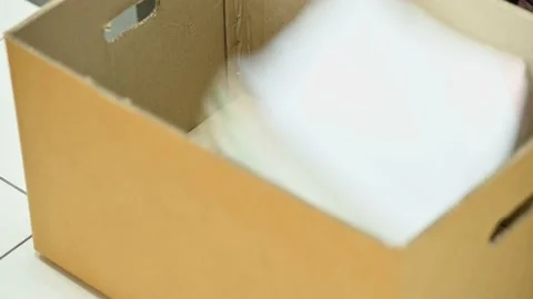 Male officials are managing documents at the office. Stock Footage 136529222