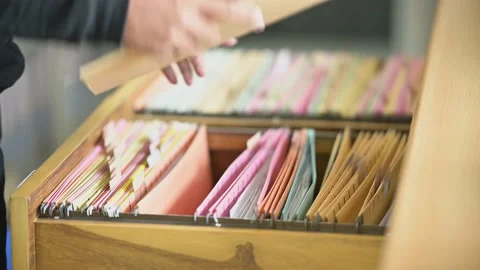 Male officials are managing documents at the office. Stock Footage 136529899