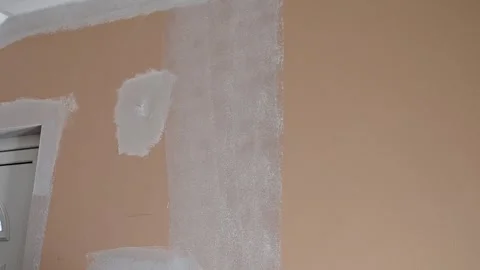 Male Painter, Interior Renovation in Progress. DIY Concept. 4K Stock Footage 287083699