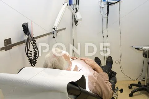 Male patient waiting for treatment Stock Photos