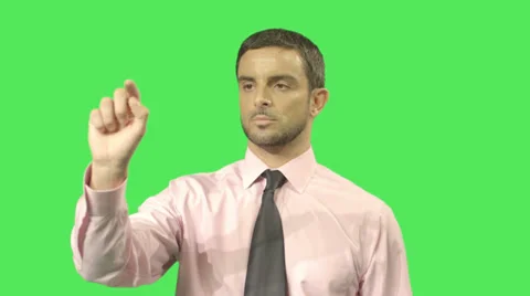 Male pointing at screen 動画素材 31544012