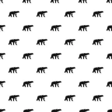 Male polar bear pattern seamless Illustrazione stock