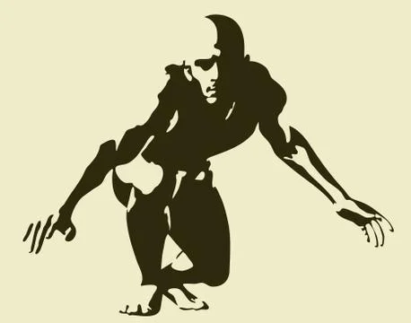 Male pose Stock Illustration