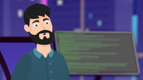 Male Programmer Talking In Office Stock Footage 283901518