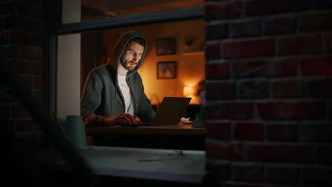 Male Programmer Writing Code Stock Footage 197420697