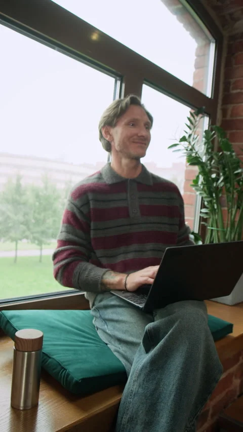 Male Programmers Greeting Each Other before Starting Workday in office Stock Footage 319999106