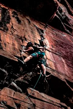 Male Rock Climber Stock Photos