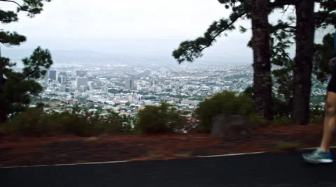 Male runner exercising Stock Footage 53084655