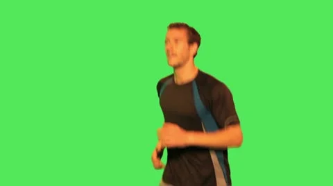 Male runner Stock Footage 12141721