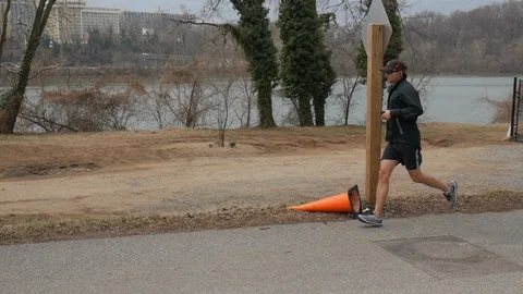 Male Runner Stock Footage 85668176