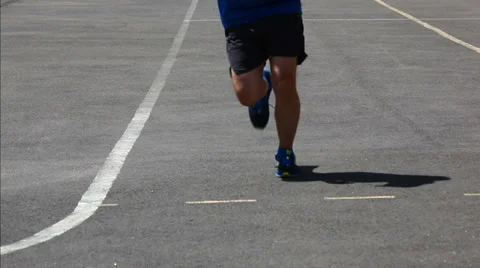 Male runner running on camera. Stock Footage 39596894