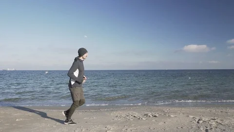 Male runner training Stock Footage 99685799