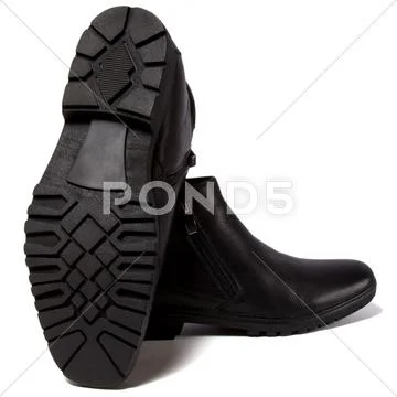 Male shoes isolated on white background Stock Photos
