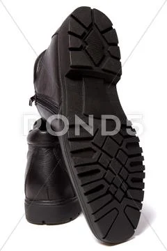 Male shoes isolated in white background Stock Photos