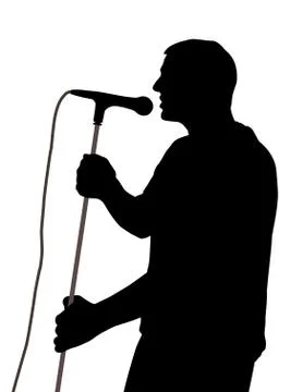 Male singer Stock Illustration
