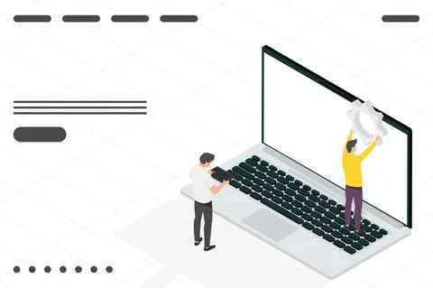 Male software developers イラスト素材