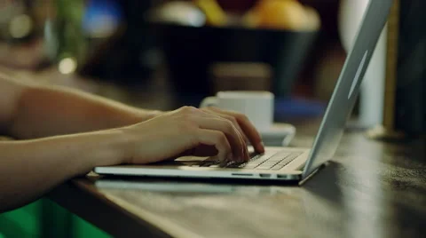 Male student using laptop Stock Footage 68158515