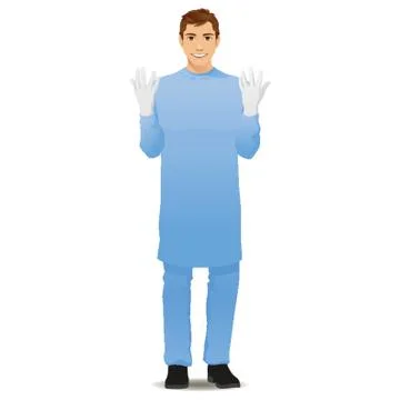 Male Surgeon Stock Illustration