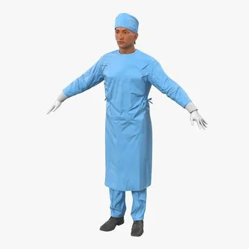 Male Surgeon Mediterranean 2 3D Model 3D Model