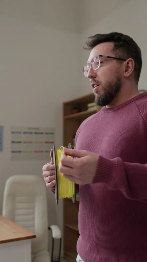 Male Teacher Explaining 3D Modeling In School Classroom Stock Footage 335698255