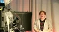Male teen presenter in television studio 1 HD Footage