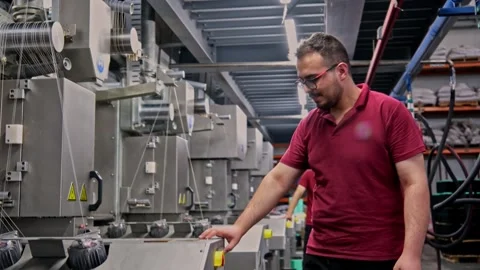 Male Textile Worker Stock Footage 338119856