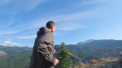 Male trail runner Stock Footage 121315649