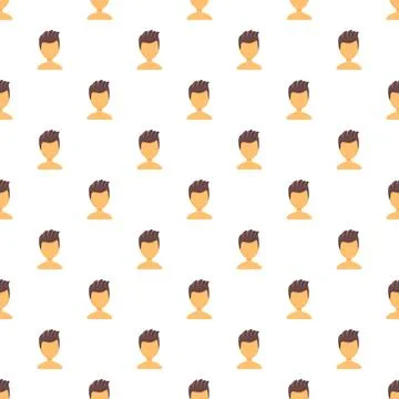 Male user avatar pattern for graphic design Stock Illustration