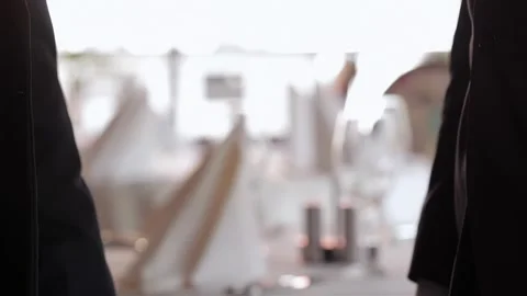 The male uses a tablet Stock Footage 252599465