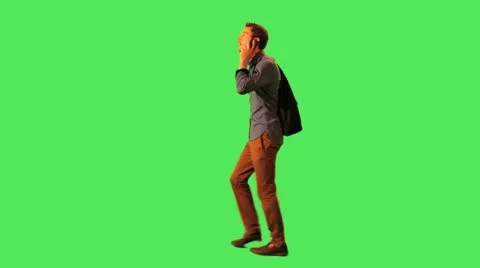 Male walking to work Stock Footage 12141731
