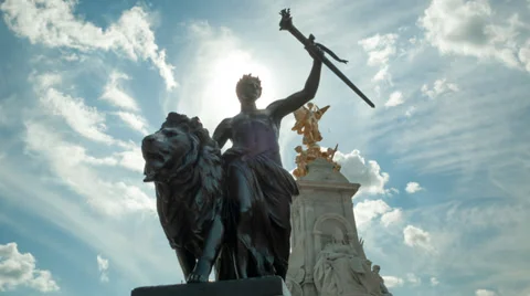 Male Warrior Statue Stock Footage 37261539