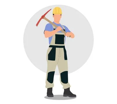 Male worker Ilustración de archivo