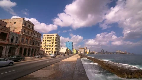 The Malecon, Havana, Cuba Video stock 78675845