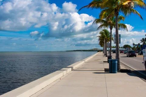 Malecon In Key West Stock Photos