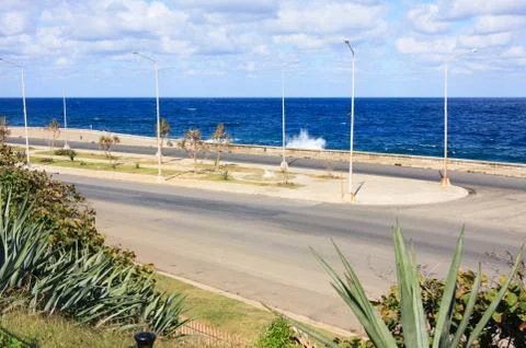 Malecon waterfront Stock Photos
