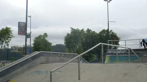 The males jump at skatepark Stock Footage 171491667
