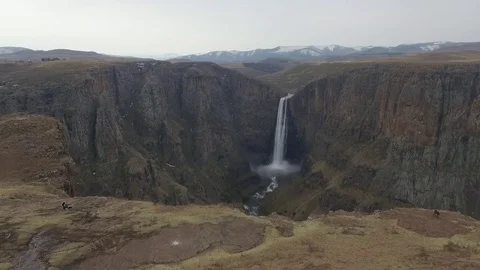 Maletsunyane Falls in Lesotho Stock Footage 78626286