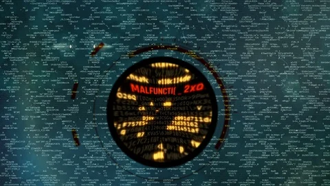 Malfunction, program testing, searching for errors in programming code, hacking Stock Footage 91936832