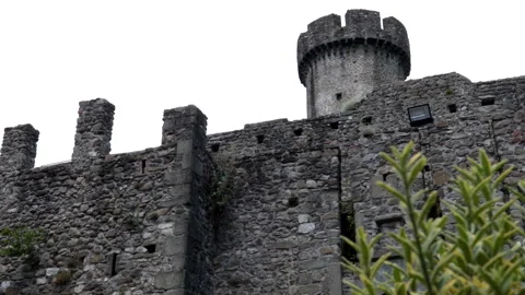 Malgrate Castle, a medieval fortification located in Malgrate in Lunigiana. Stock Footage 243025514