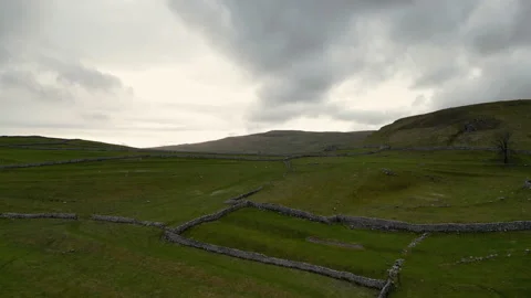 MALHAM AERIAL LANDSCAPE Stock Footage 236676735