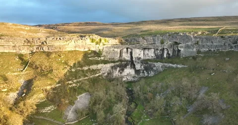 Malham Cove at sunrise Stock Footage 237870545